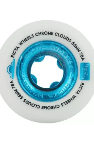 Roues skate RICTA (jeu de 4) 56mm clouds chrome blue 78a Jusqu'à Épuisement Des Stocks