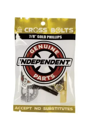 Soldes Visserie INDEPENDENT (jeu de 8) gp phillips 0.875 black gold