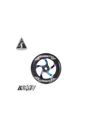Meilleur Prix Roue trottinette freestyle FASEN raven 110 mm oil slick