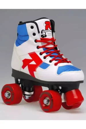 Petit Prix Roller quad ROCES disco palace blanc/bleu/rouge