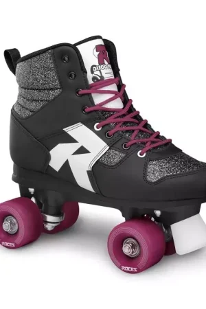 Seulement Aujourd'hui Roller quad ROCES disco palace noir/pailleté