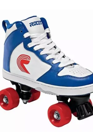 Roller quad ROCES hoop blanc/bleu Prix Choc