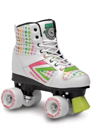 Dernier Modèle Roller quad ROCES kolossal blanc/vert