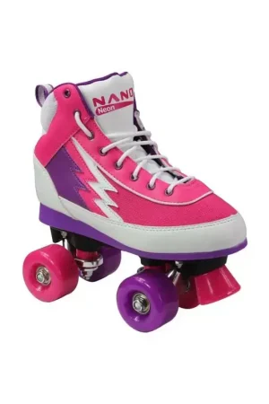 Bon Marché Roller quad NANO neon blanc/rose/violet