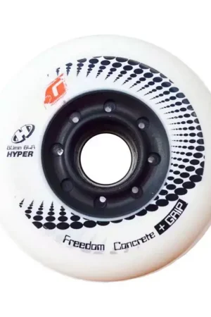 Pas Cher Roue de roller HYPER kit de 4 hyper concrete+g 84a 80mm Blanc