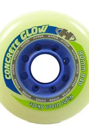 Top Vente Roue de roller HYPER kit de 4 hyper concrete+g 84a80mm phosphorescent