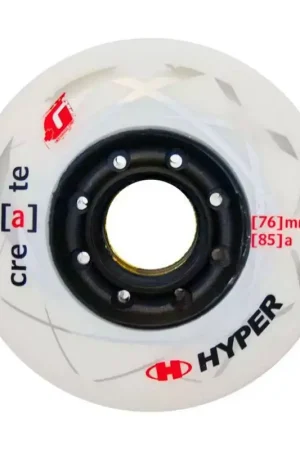 Nouvelle Collection Roue de roller HYPER kit de 4 hyper create +g 85a 76mm Blanc