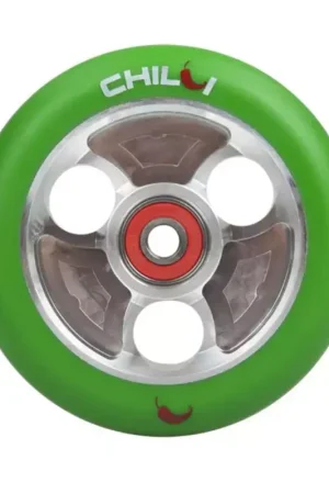 Achat Immédiat Roue de Trottinette CHILLI chilli 100mm moyeu alu gomme verte