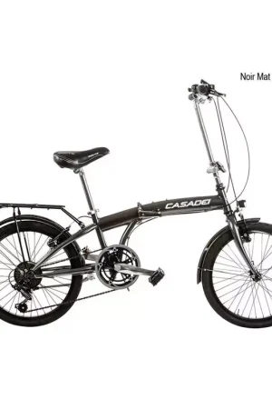 Nouvel Arrivage Vélo CASADEI pliant 20 acier 6v h30 Noir