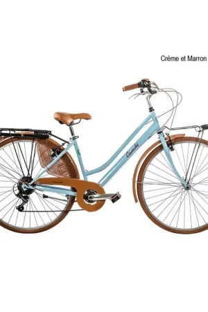 Vélo CASADEI retro 28 femme 6v h44 creme marron Jusqu'à Épuisement Des Stocks
