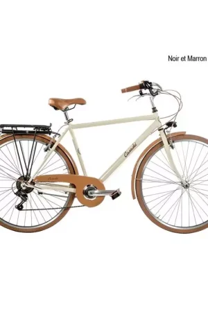 Soldes Vélo CASADEI retro 28 homme 6v h52 noir marron