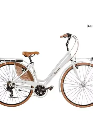 Vélo CASADEI vintage 28 femme 21v alu h44 Bleu Livraison Express