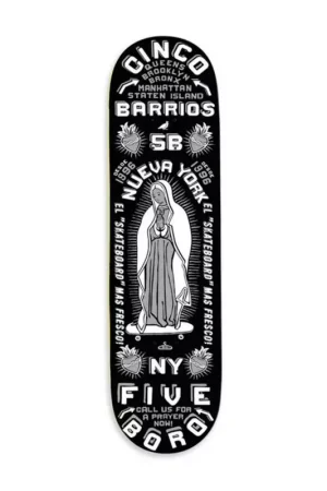 Deck skate 5BORO DECK CINCO BARRIOS BLACK 8.25 X 32 Affaire À Saisir