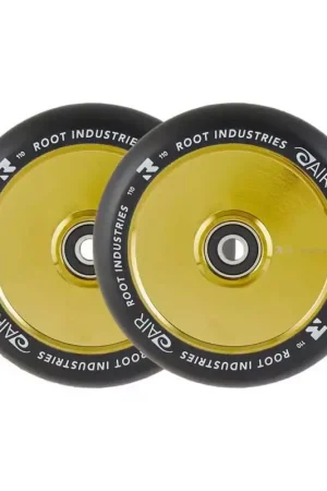 Root Air Noir Roues Trottinette Pack de 2 Gold Rush 110mm Meilleur Prix