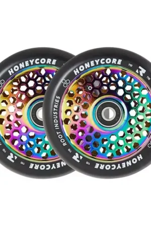 Commander Vite Root Honeycore Noir 110mm Roue Trottinette Freestyle Pack de 2 Neochrome 110mm
