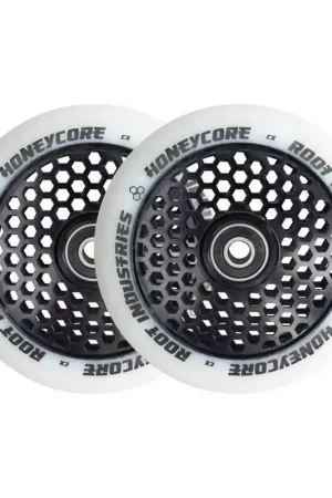 Vente Directe Root Honeycore Blanc 110mm Roue Trottinette Freestyle Pack de 2 Noir 110mm
