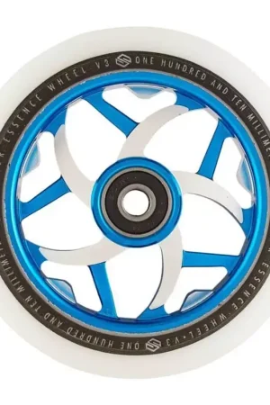 Striker Essence V3 Blanc Roue Trottinette Freestyle Bleu 110mm Livraison Express
