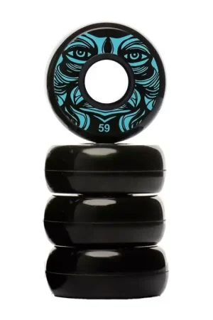 Kaltik Bleu Face Agressif Patin Roues 4-Pack Bleu 59mm Prix Bas
