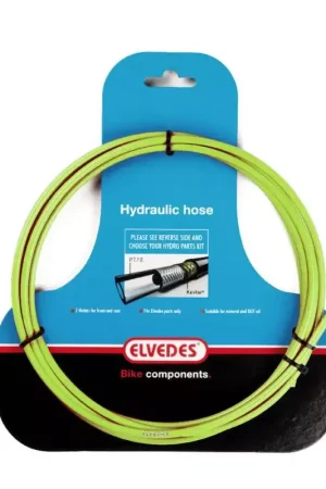 ELVEDES 3m durite lime green specifique Elvedes pour huile Mineral et DOT, Kevlar Promotion Saisonnière