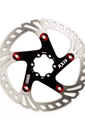 ELVEDES RX18 Floating disque diamètre 180mm 148g with 6 vis de disque Black and Red Vente Directe