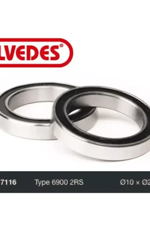 ELVEDES Roulement Type 6900 2RS diamètre 10 x diamètre 22 x 6 Marque