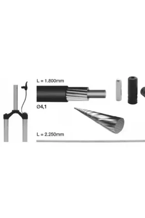 Soldes ELVEDES Kit Etanche 0 friction pour tige de selle noir inox 49 brins