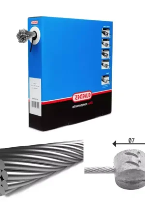 Paiement Sécurisé ELVEDES 100 Cable de freins 2 250mm 1x19 fils Stainless diamètre 1,5mm tete en T diamètre 7x6