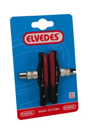 ELVEDES Paire de patins plus portes patins Alu V-type 72mm pour conditions humides Must-Have