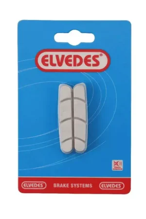 Bon Plan ELVEDES Paire de patins de Replacement route 55mm White Compound pour Campagnolo