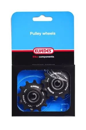 ELVEDES 1 Kit Galets de derailleur 2 x 12 dents roulements annulaires Narrow / Wide Marque