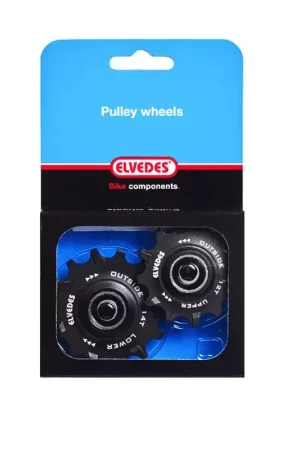Paiement Sécurisé ELVEDES 1 Kit Galets de derailleur 1 x 12 + 1 x 14 dents roulements annulaires Narrow W