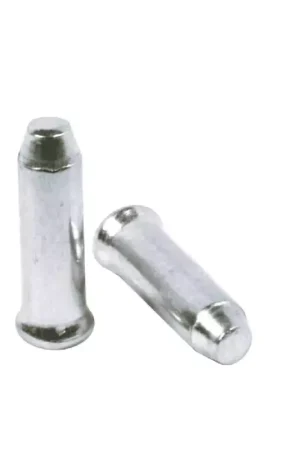 Prix Choc ELVEDES 500 Endcaps diamètre 2,3 Aluminium Silver