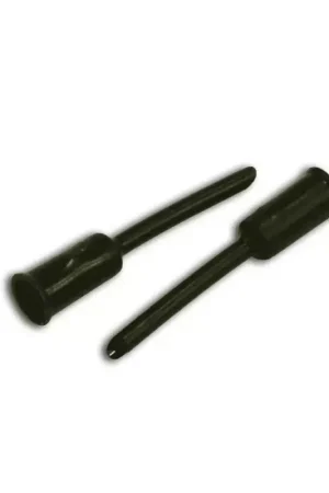 ELVEDES 50 Tip Ferrules diamètre 5,0mm PVC Black Jusqu'à Épuisement Des Stocks