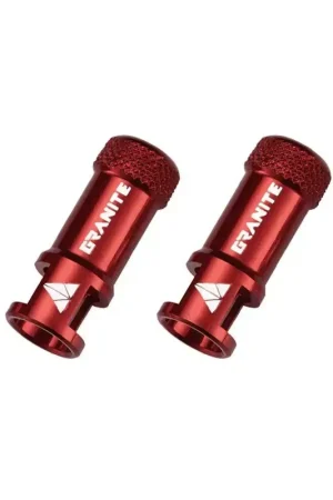 GRANITE Bouchons de valve CNC/demonte obus rouge Juicy Nipples Offre Spéciale