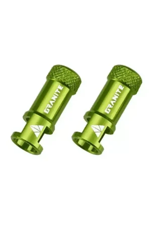 Satisfait Ou Remboursé GRANITE Bouchons de valve CNC/demonte obus vert Juicy Nipples