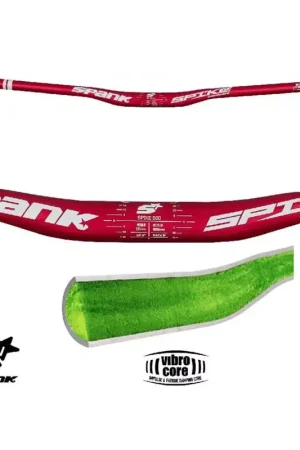 SPANK Cintre Spank SPIKE 800 Vibrocore, rise 15mm, rouge/blanc Offre Limitée