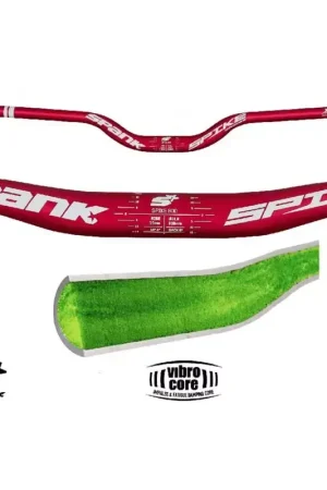 Offre Limitée SPANK Cintre Spank SPIKE 800 Vibrocore, rise 50mm Rouge/blanc