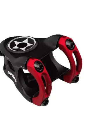 Authentique SPANK Potence SPLIT, 31,8mm, 33mm Rouge