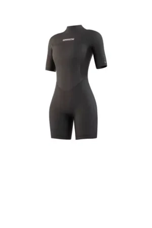 Offre Du Jour Combinaison néoprène femme MYSTIC Brand Shorty 3/2mm Bzip Flatlock Black