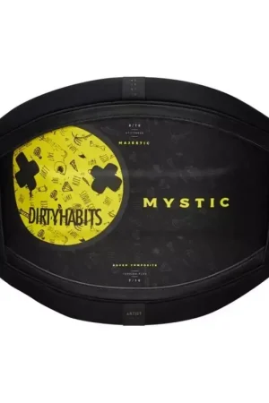 Promotion Harnais kitesurf MYSTIC Majestic Waist Harness ´Dirty Habits´ Black/Yellow