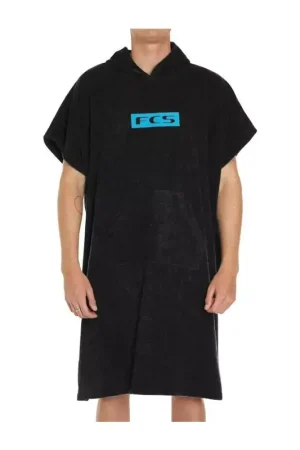 Poncho FCS Towel Poncho Black Vente Flash