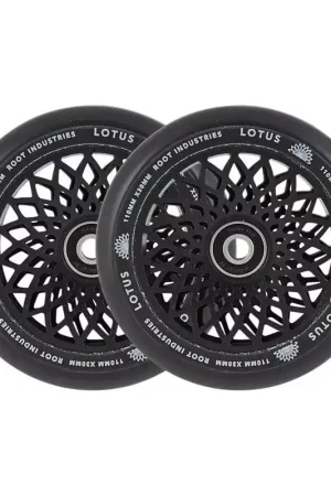 Acheter En Ligne Roues Trottinette ROOT INDUSTRIES Lotus Wide 2-Pack Noir 110mm