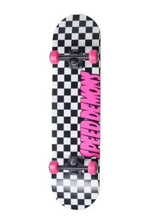 Skate SPEED DEMONS Checkers Pink 7.75 Vente Directe