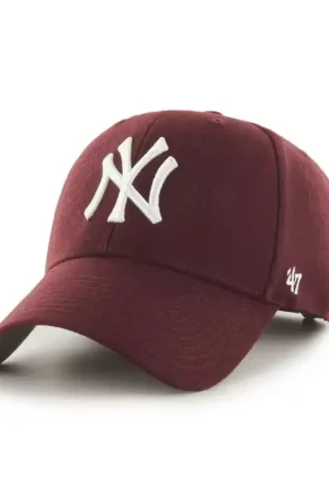 Offre Du Jour Casquette 47 BRAND Mlb New York Yankees MvpMaroon Rouge