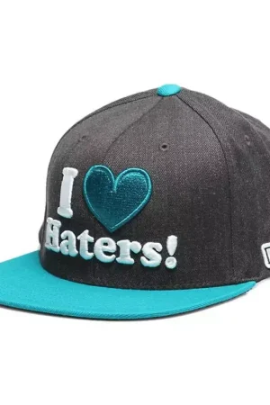 Casquette DGK SKATEBOARDS Haters Snapback Ch. Heather Teal Gris Pas Cher