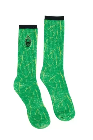 Chaussettes skate CREATURE SKATEBOARDS Corpse Vert Commander Vite