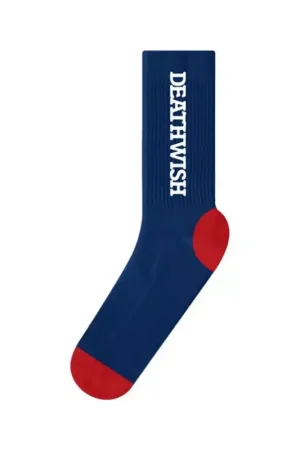 Pas Cher Chaussettes skate DEATHWISH SKATEBOARDS Antidote Bleu