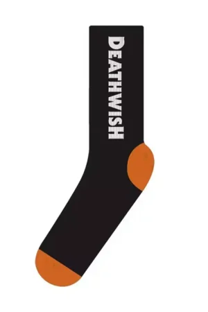 Prix Cassé Chaussettes skate DEATHWISH SKATEBOARDS Carpenter Noir