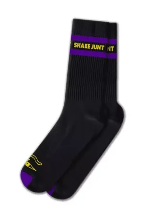 Paiement Sécurisé Chaussettes skate SHAKE JUNT Cookie Jinx Remix Noir