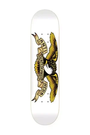 Soldes Plateau skate ANTIHERO SKATEBOARDS Classic Eagle Blanc 8.75